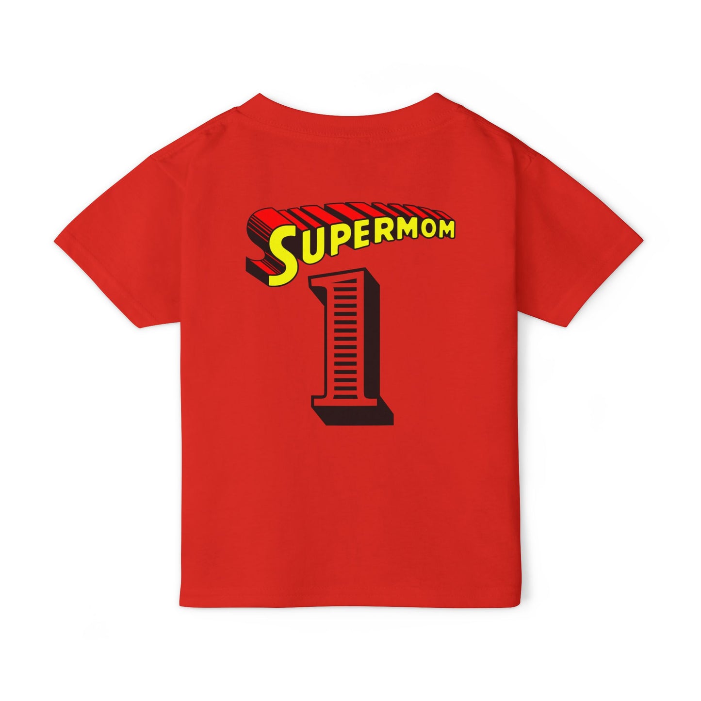 MY MOM IS MY SUPERHERO Heavy Cotton™ Toddler T-shirt