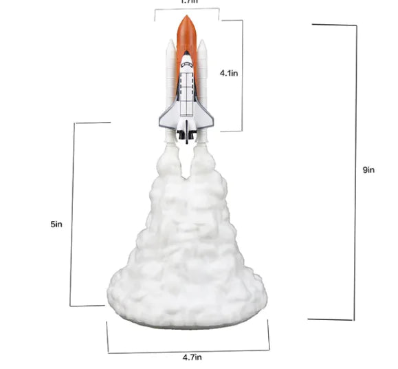 Cosmic Rocket LED Night Light