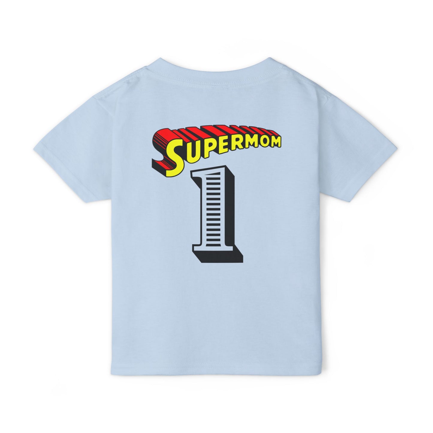 MY MOM IS MY SUPERHERO Heavy Cotton™ Toddler T-shirt