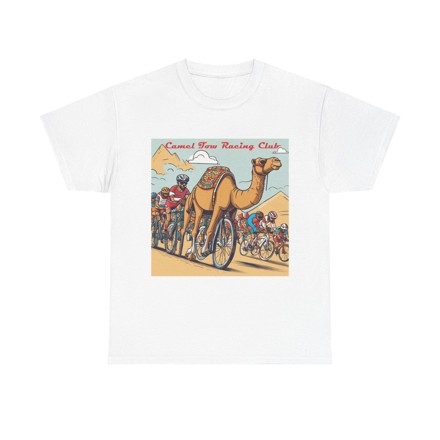 Camel Tow Racing Club Unisex-T-Shirt aus schwerer Baumwolle