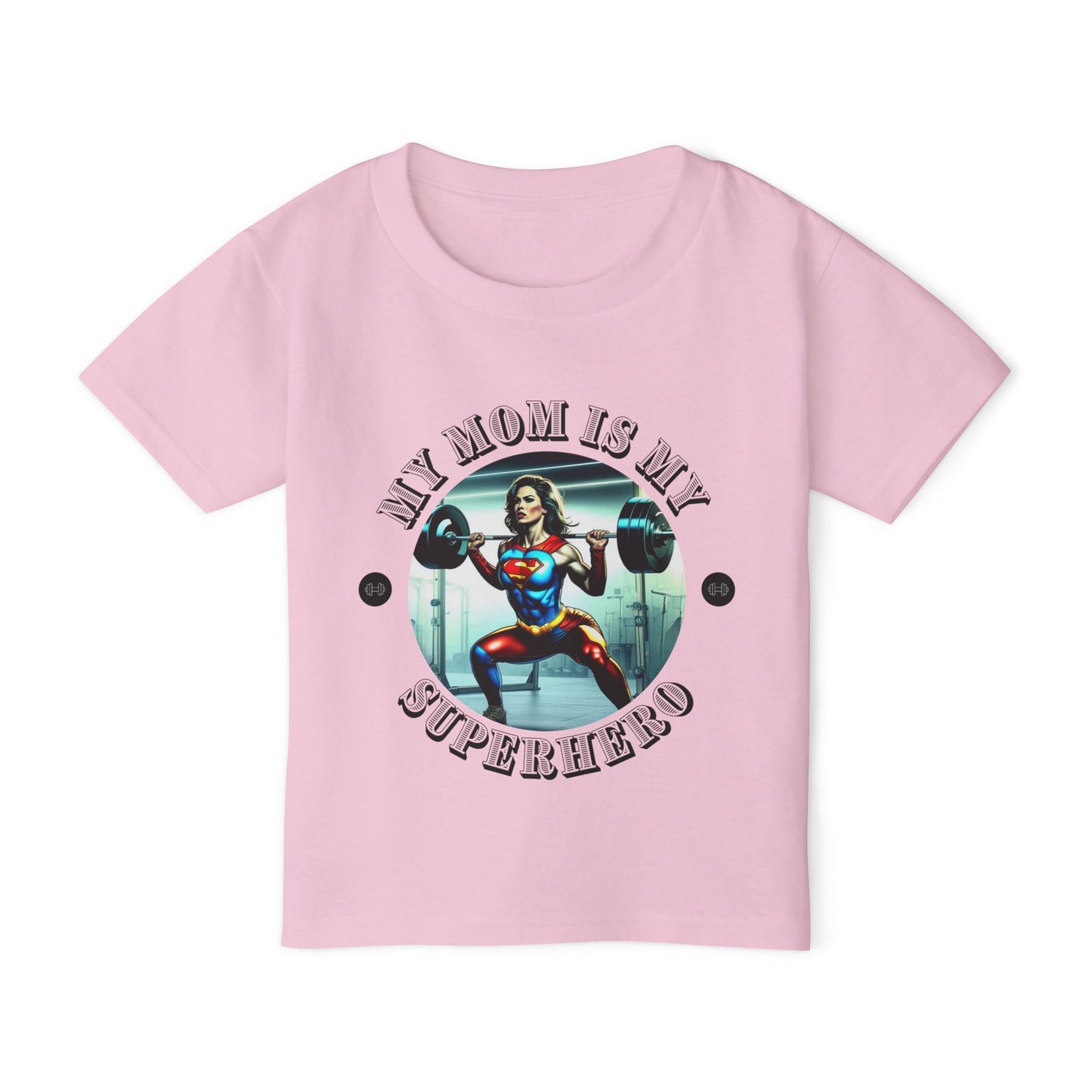 MY MOM IS MY SUPERHERO Heavy Cotton™ Toddler T-shirt