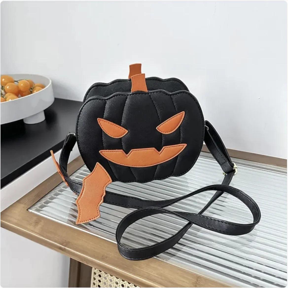 Halloween Pumpkin Crossbody Bag - Novelty Shoulder Purse