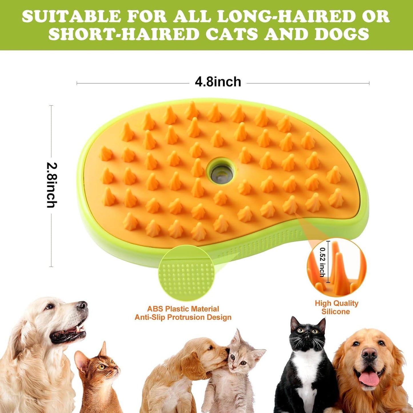 3-in-1 Pet Steamy Brush - Emporium WRJJ