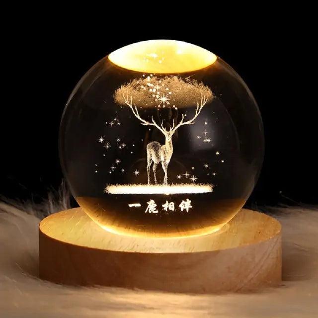 3D Laser Engraved Balls Lamp - Emporium WRJJ