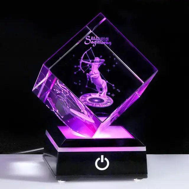 3D Zodiac Astrology Crystal Lamp - Emporium WRJJ