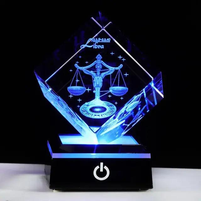 3D Zodiac Astrology Crystal Lamp - Emporium WRJJ