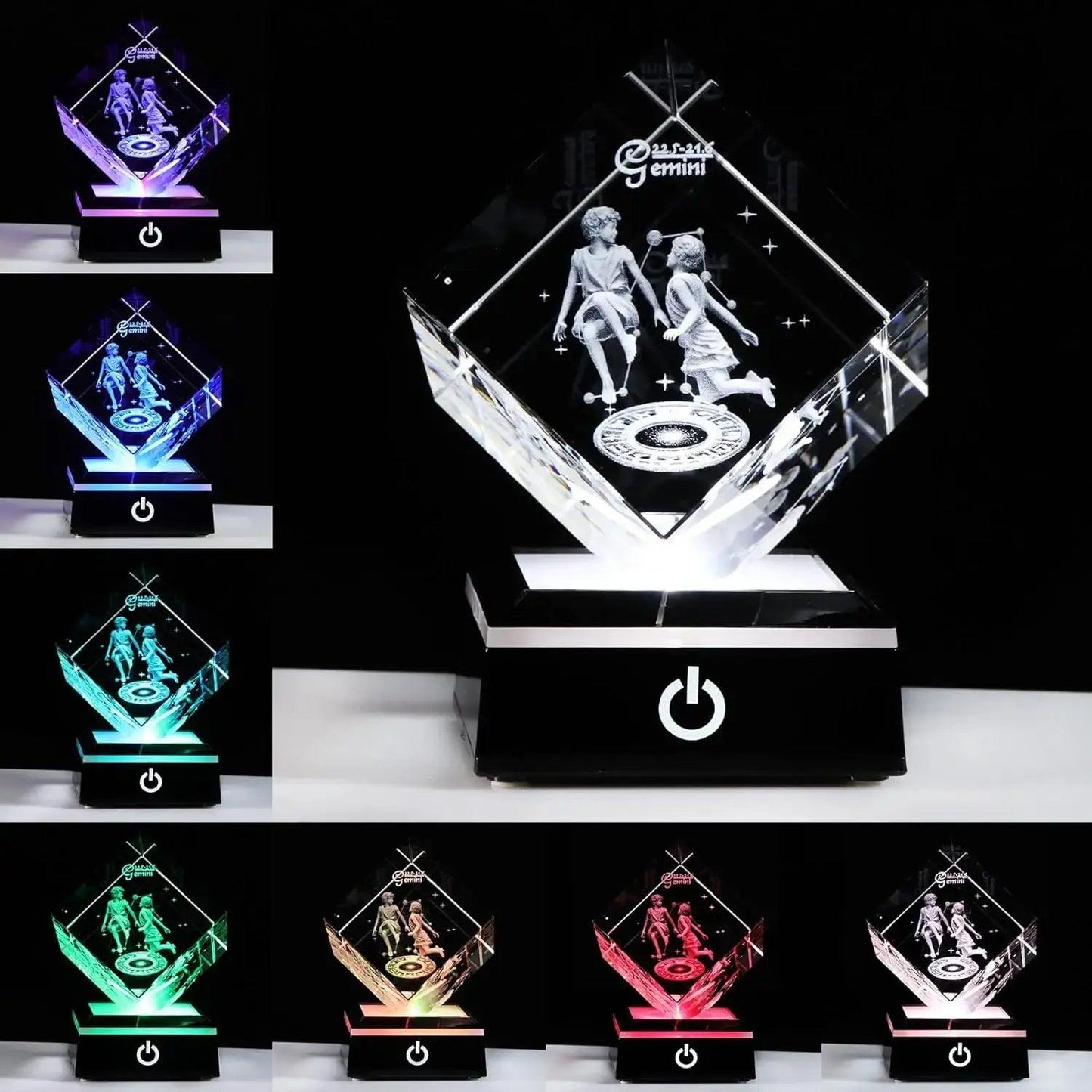 3D Zodiac Astrology Crystal Lamp - Emporium WRJJ