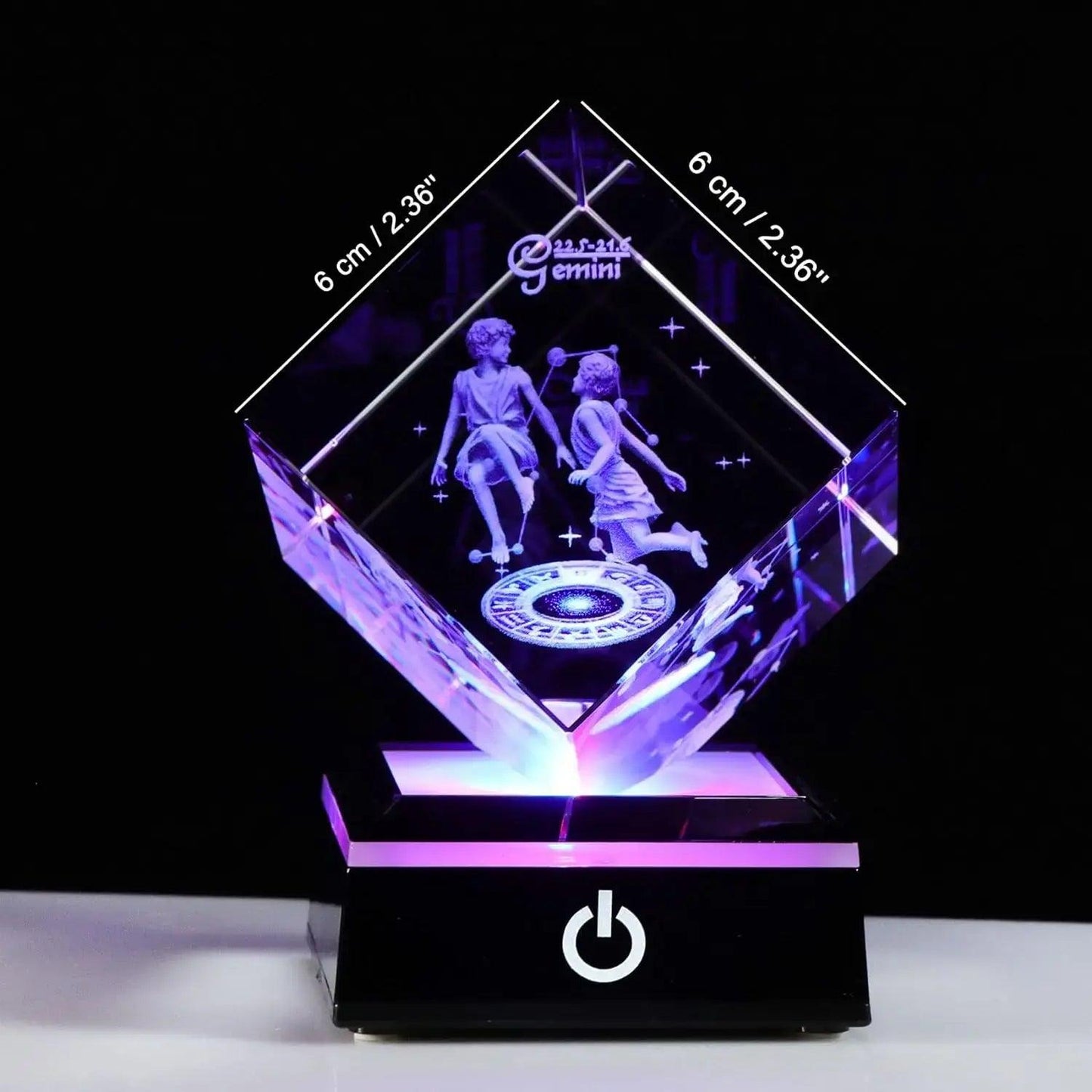 3D Zodiac Astrology Crystal Lamp - Emporium WRJJ