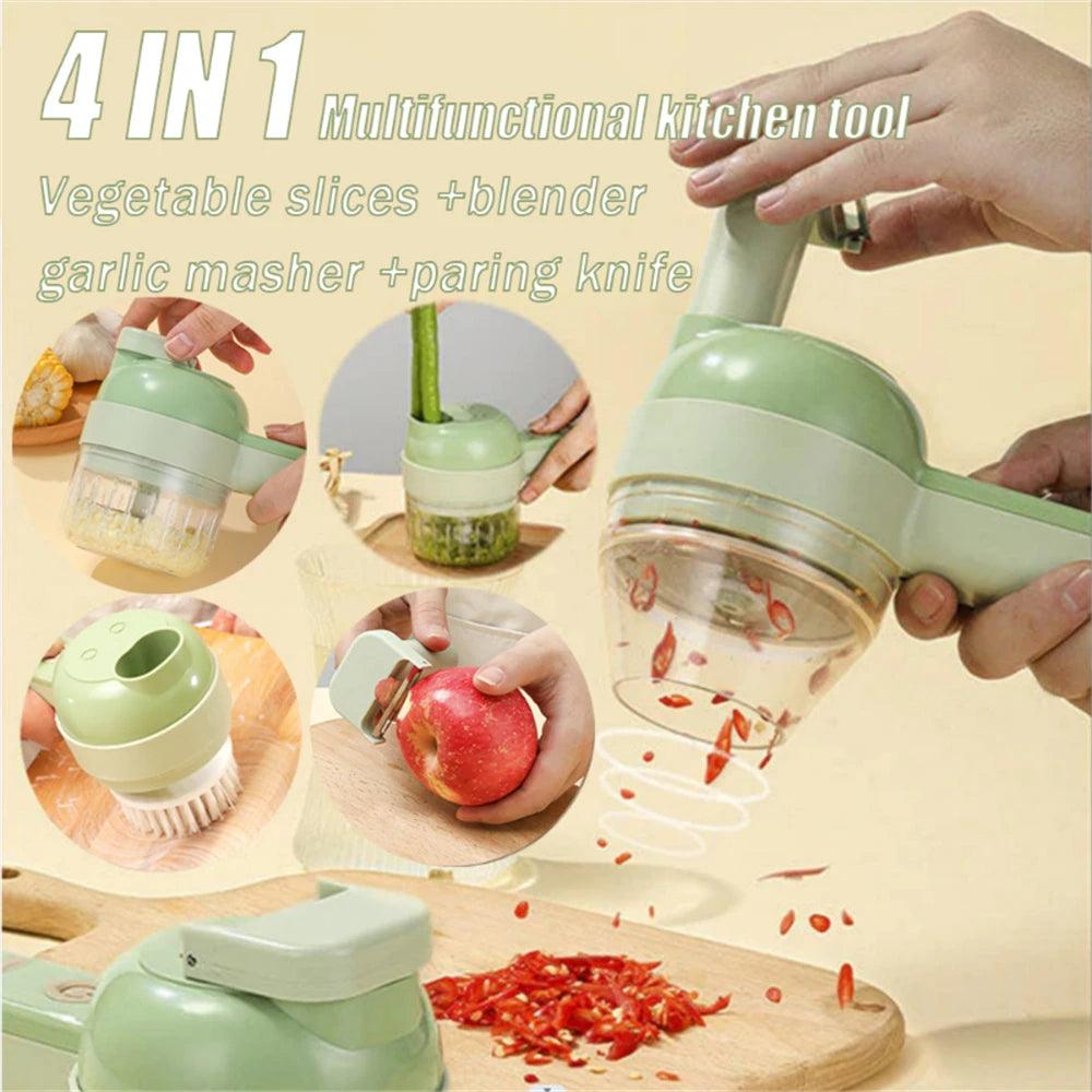 4 in 1 Electric Vegetable Cutter - Emporium WRJJ