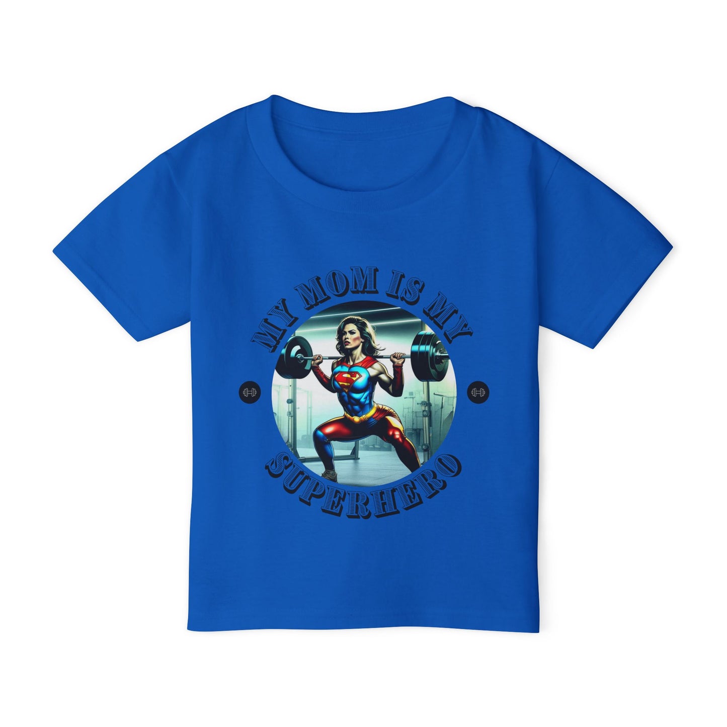 MY MOM IS MY SUPERHERO Heavy Cotton™ Toddler T-shirt