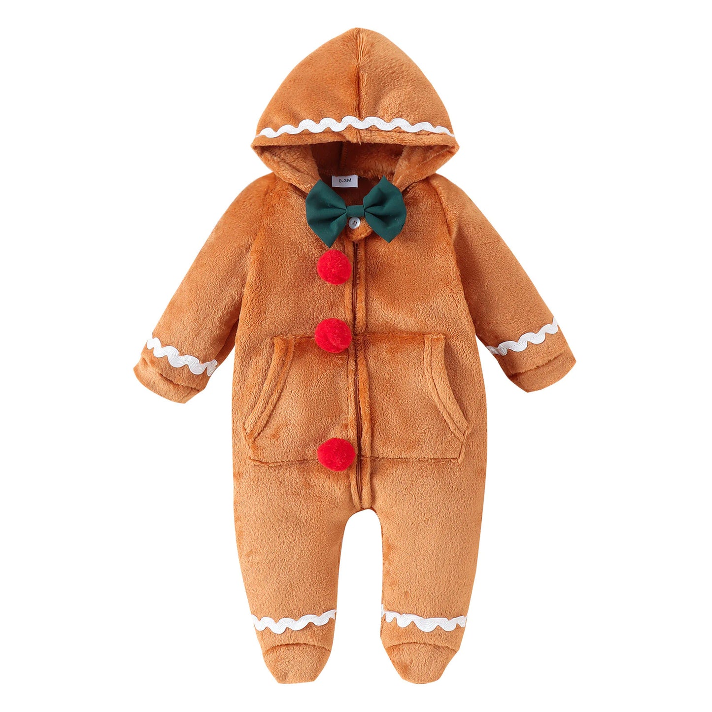 Christmas Gingerbread Baby Romper