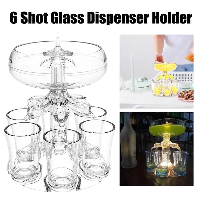 6 Shot Glass Dispenser Holder - Emporium WRJJ