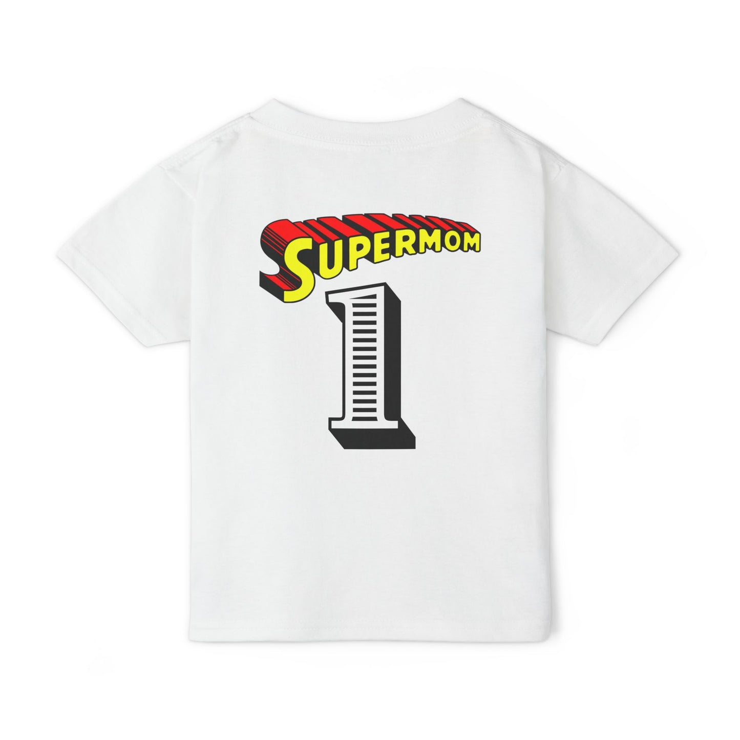 MY MOM IS MY SUPERHERO Heavy Cotton™ Toddler T-shirt