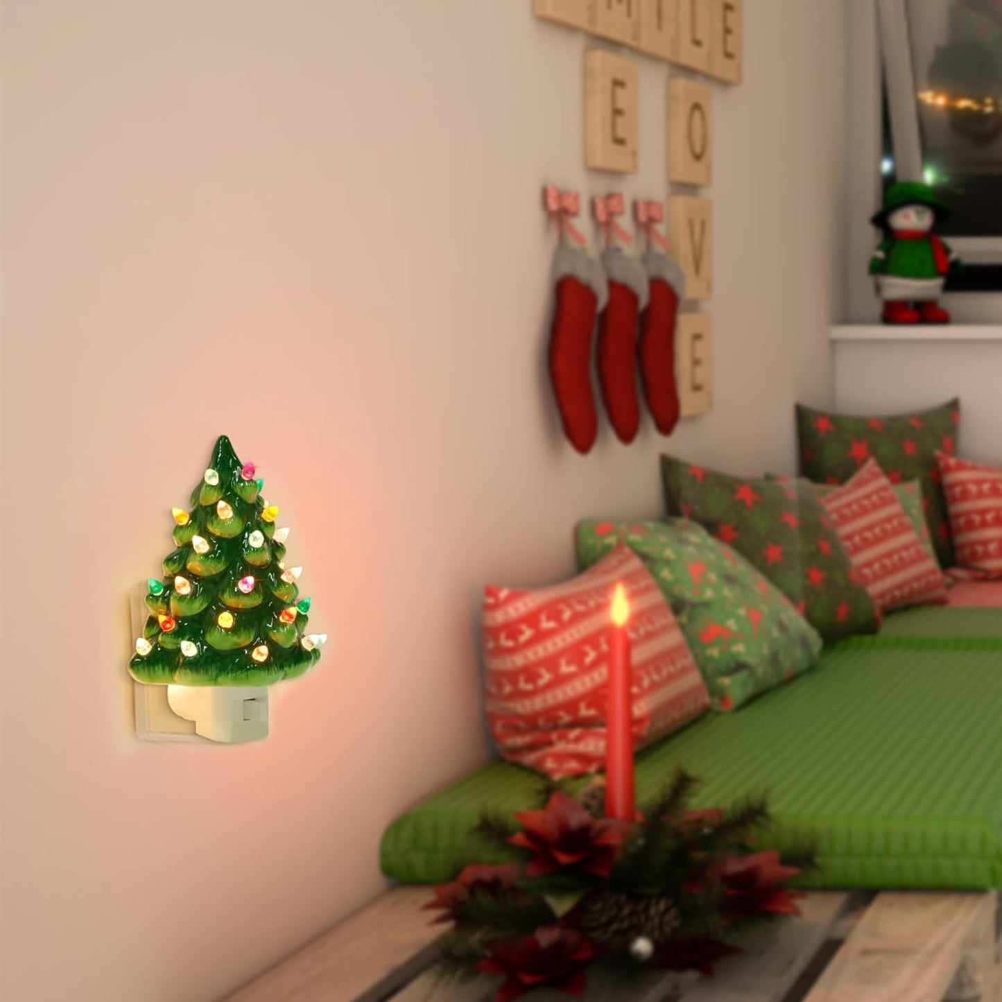 Plug-In Christmas Tree Craft Night Light