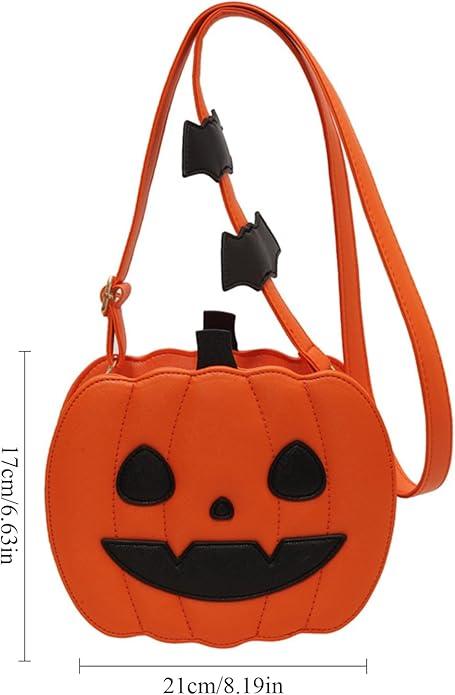 Halloween Pumpkin Crossbody Bag - Novelty Shoulder Purse