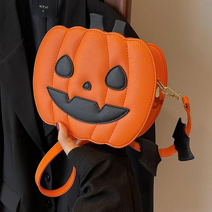 Halloween Pumpkin Crossbody Bag - Novelty Shoulder Purse