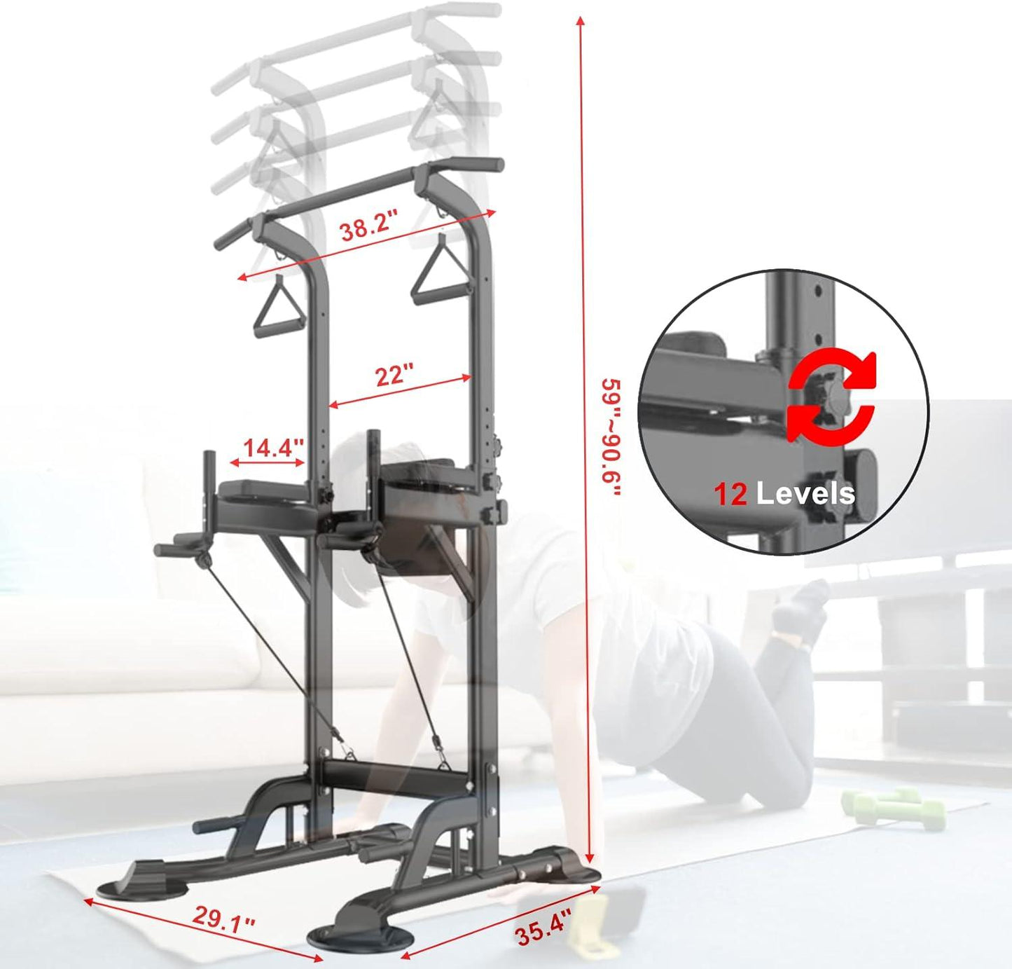 FlexFit Power Tower with Backrest