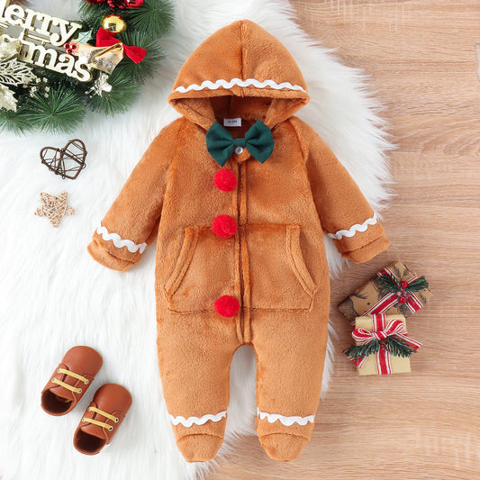 Christmas Gingerbread Baby Romper