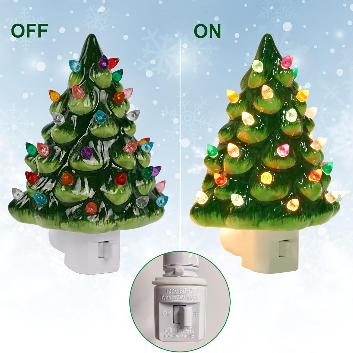 Plug-In Christmas Tree Craft Night Light