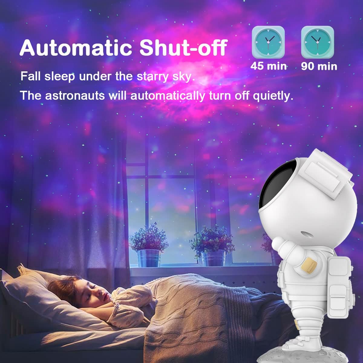 Astronaut Galaxy Projector Night Light