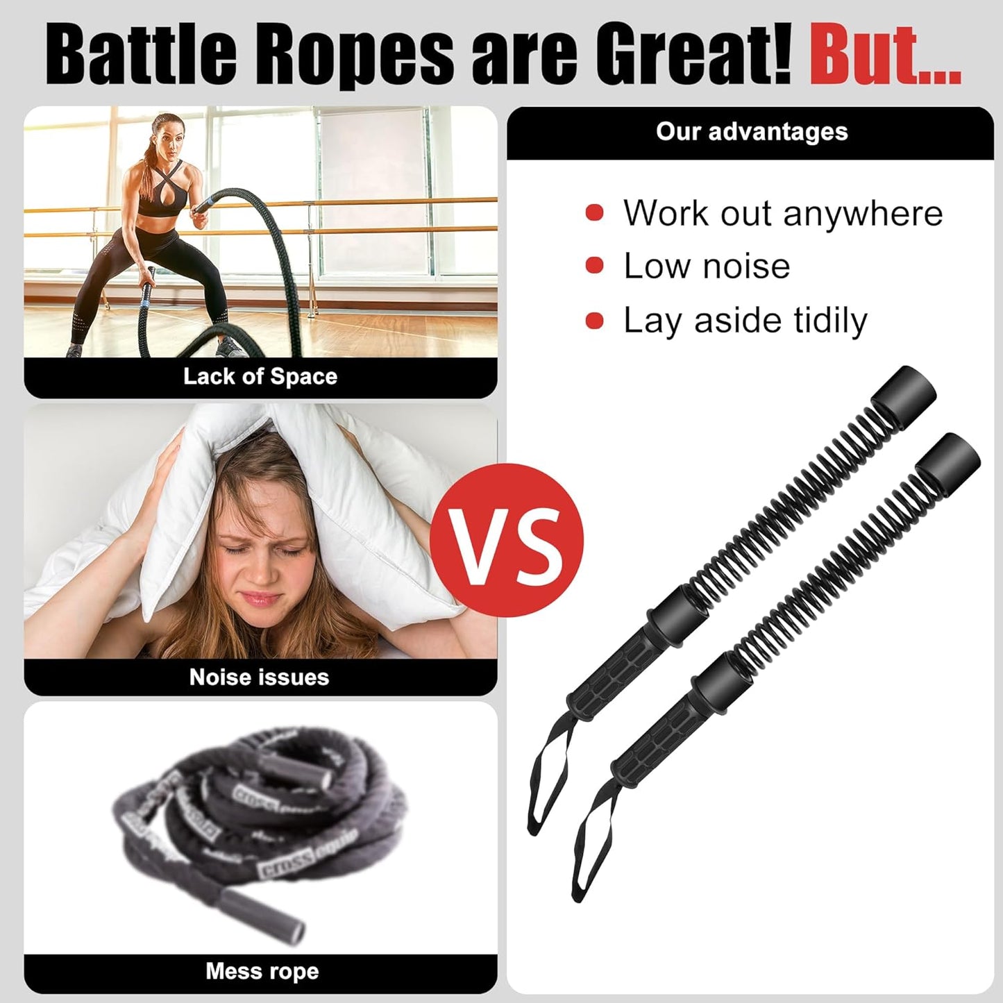 Portable Cordless Battle Rope