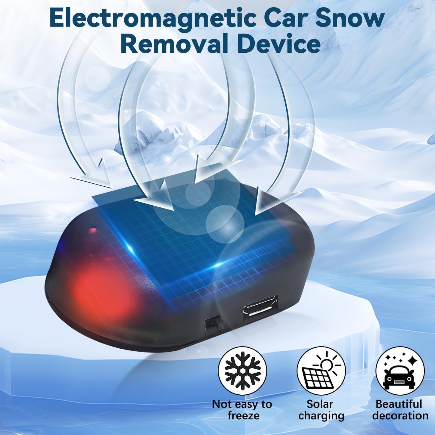 Antifreeze Electromagnetic Car Snow Removal Device