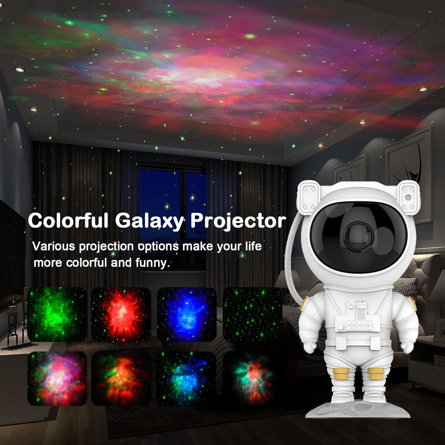 Astronaut Galaxy Projector Night Light