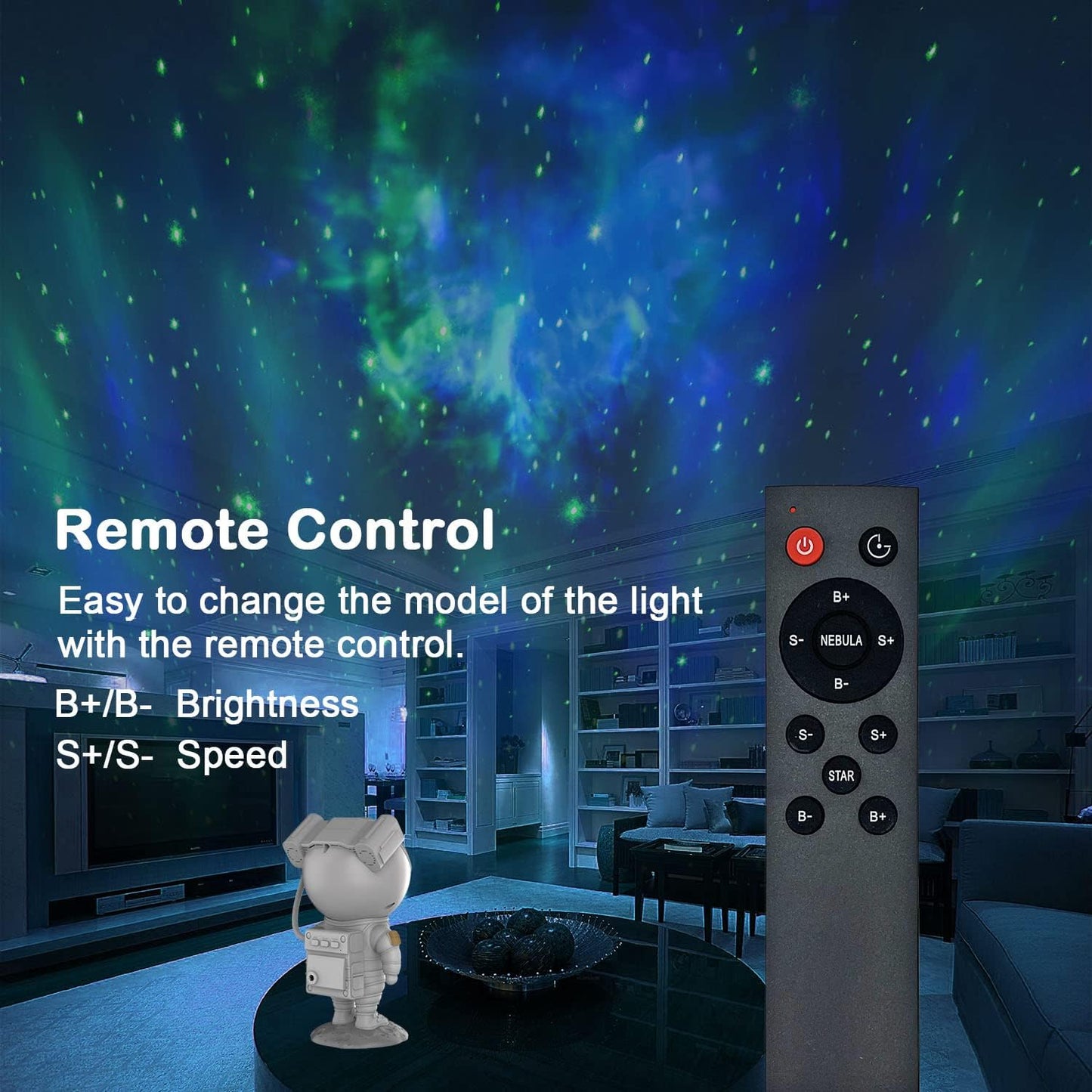 Astronaut Galaxy Projector Night Light