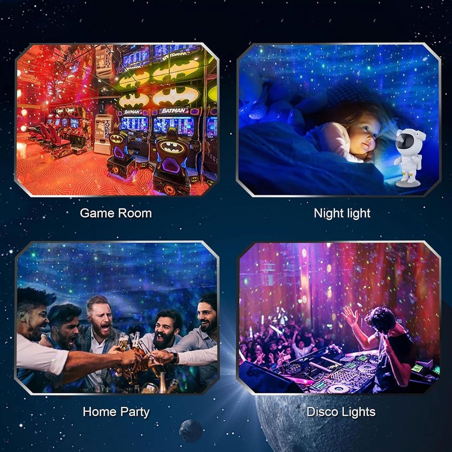 Astronaut Galaxy Projector Night Light