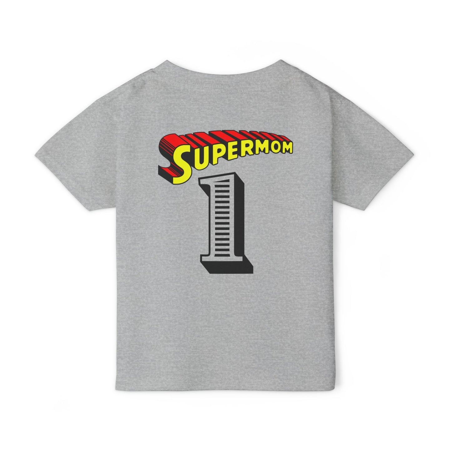 MY MOM IS MY SUPERHERO Heavy Cotton™ Toddler T-shirt