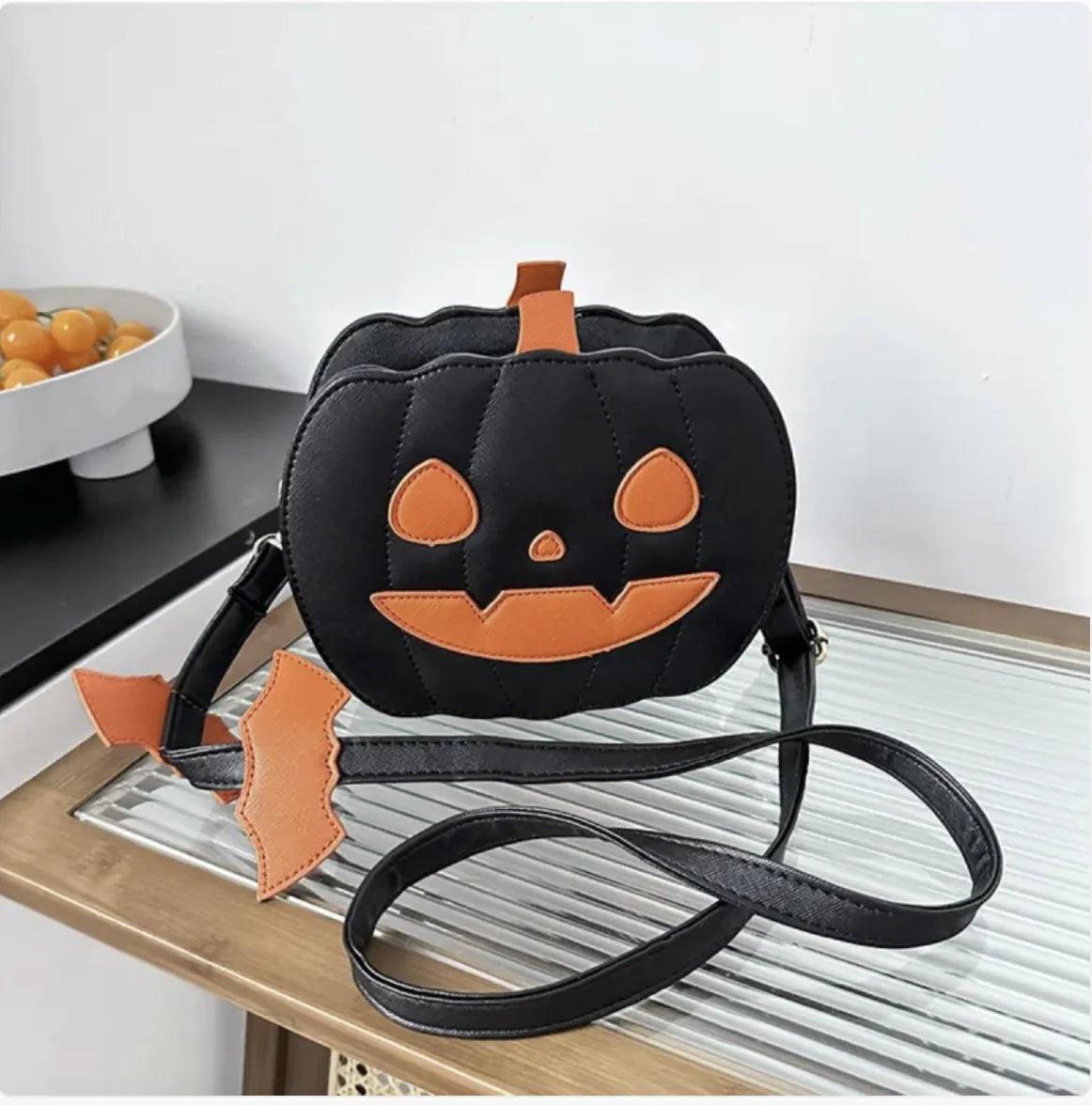 Halloween Pumpkin Crossbody Bag - Novelty Shoulder Purse