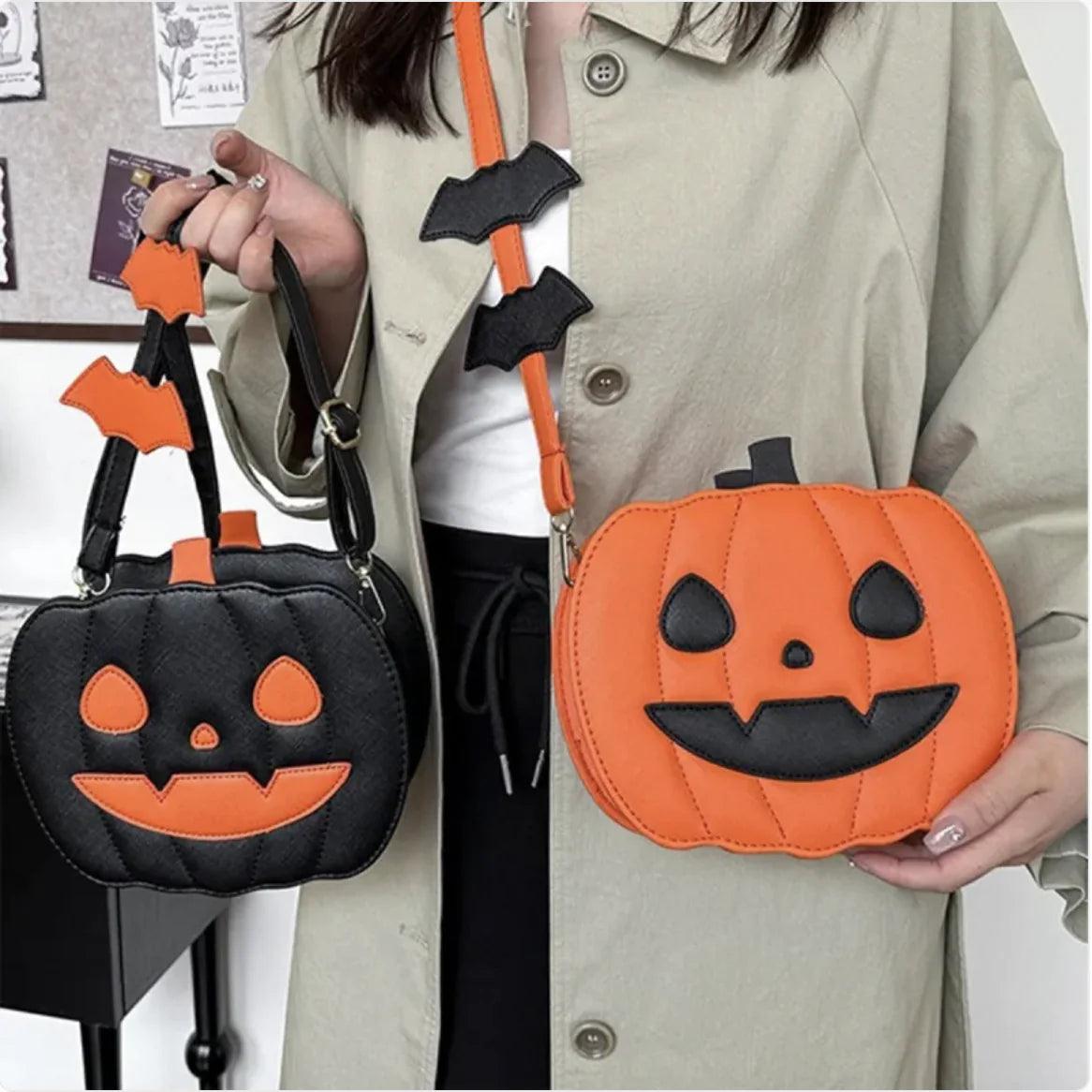 Halloween Pumpkin Crossbody Bag - Novelty Shoulder Purse