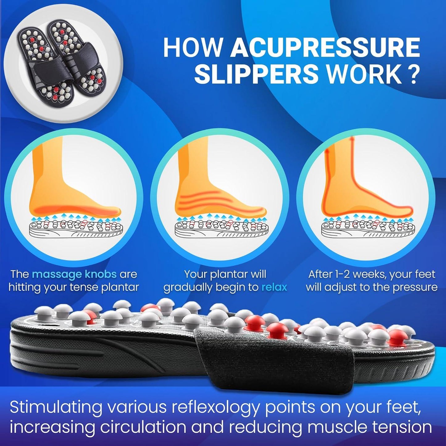 Acupressure Foot Massage Sandals - Emporium WRJJ