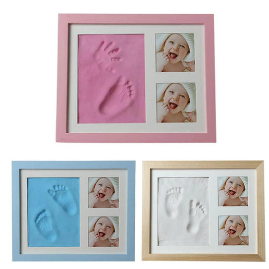 Baby Hand & Footprint Kit with Solid Wooden Frame - Emporium WRJJ