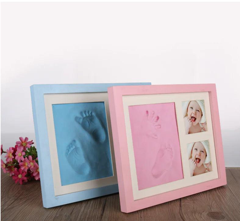 Baby Hand & Footprint Kit with Solid Wooden Frame - Emporium WRJJ