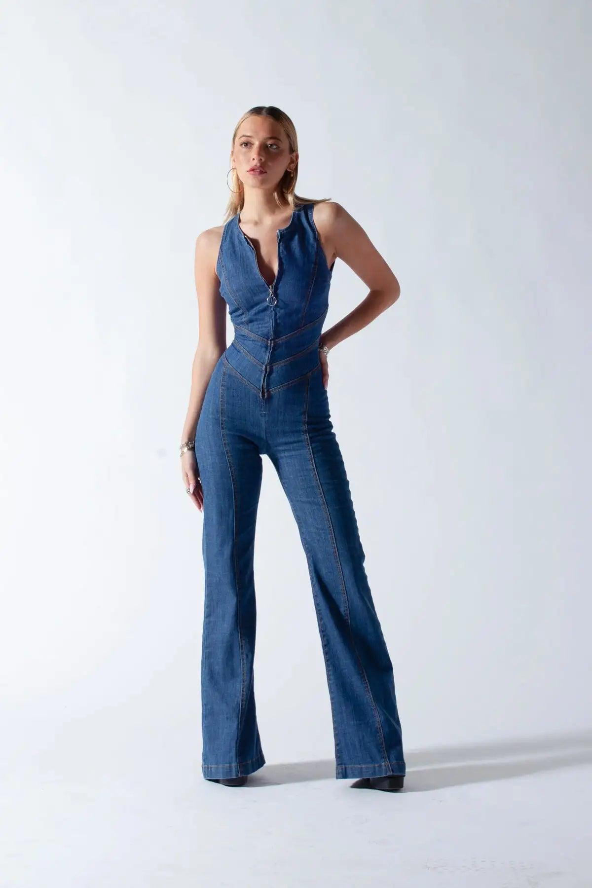 Backless Heart Jumpsuit - Emporium WRJJ