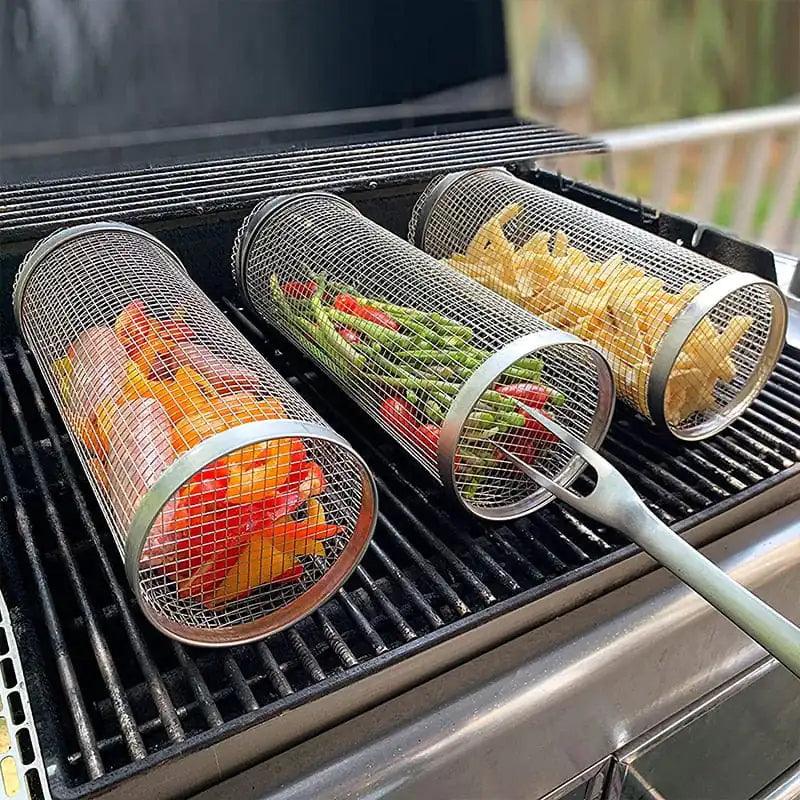 BBQ Cylinder Grill Basket - Emporium WRJJ