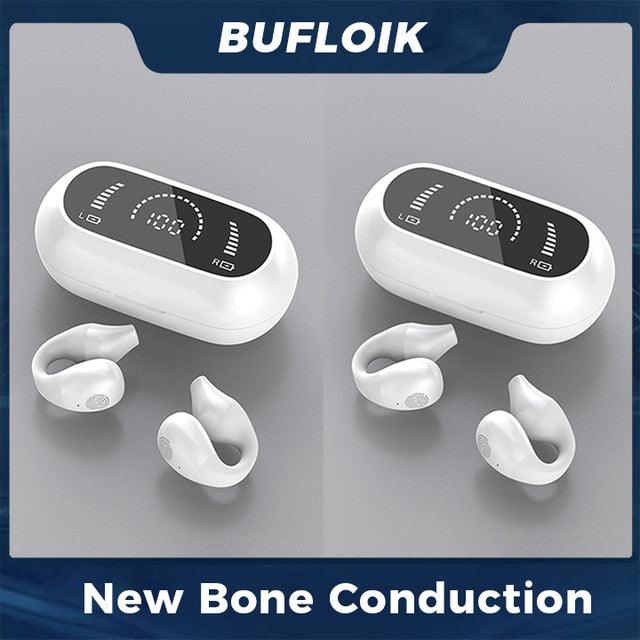 Bone Conduction Earphone Bluetooth 5.2 Ear Clip - Emporium WRJJ