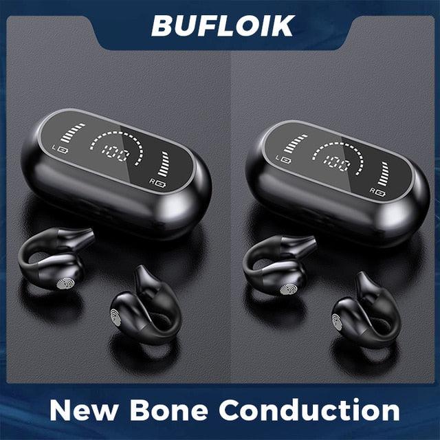 Bone Conduction Earphone Bluetooth 5.2 Ear Clip - Emporium WRJJ