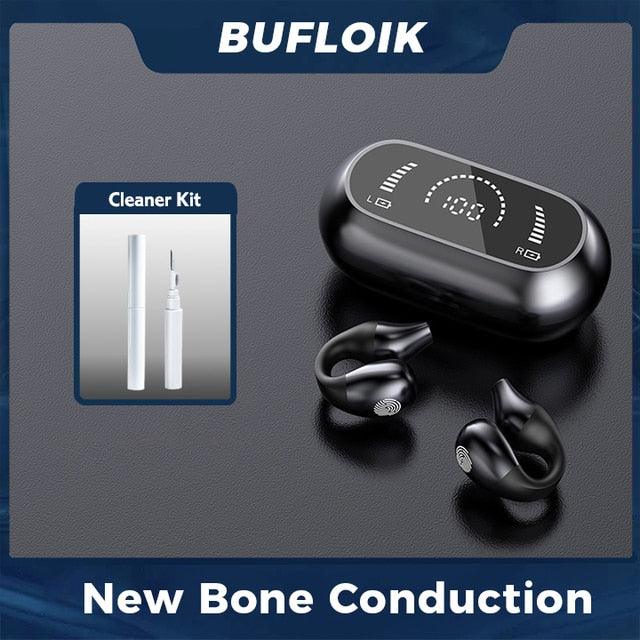 Bone Conduction Earphone Bluetooth 5.2 Ear Clip - Emporium WRJJ