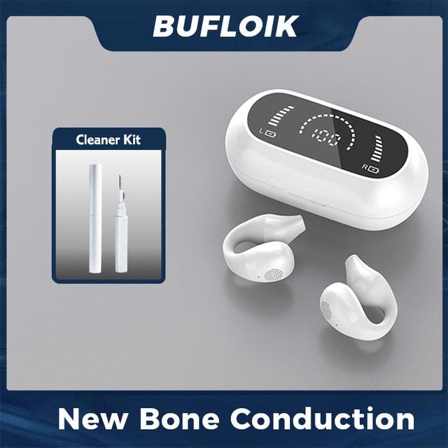 Bone Conduction Earphone Bluetooth 5.2 Ear Clip - Emporium WRJJ