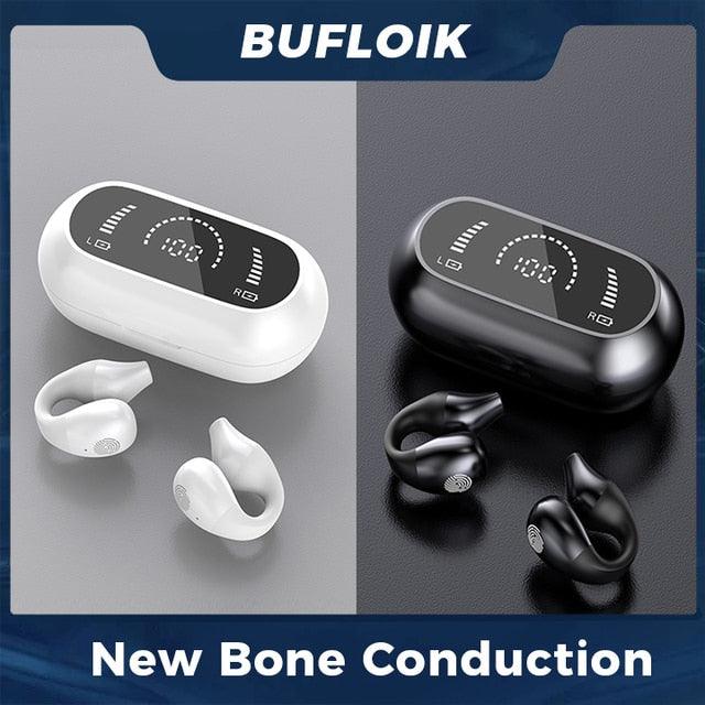 Bone Conduction Earphone Bluetooth 5.2 Ear Clip - Emporium WRJJ