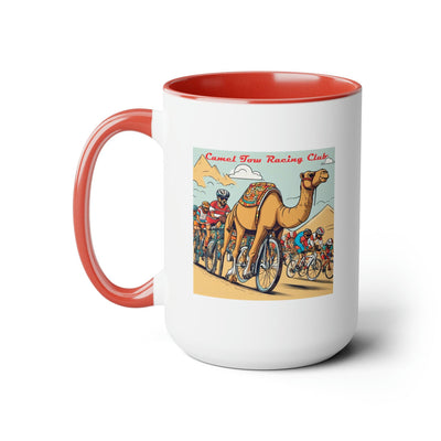 Camel Tow Racing Club Two-Tone Coffee Mugs, 15oz - Emporium WRJJ