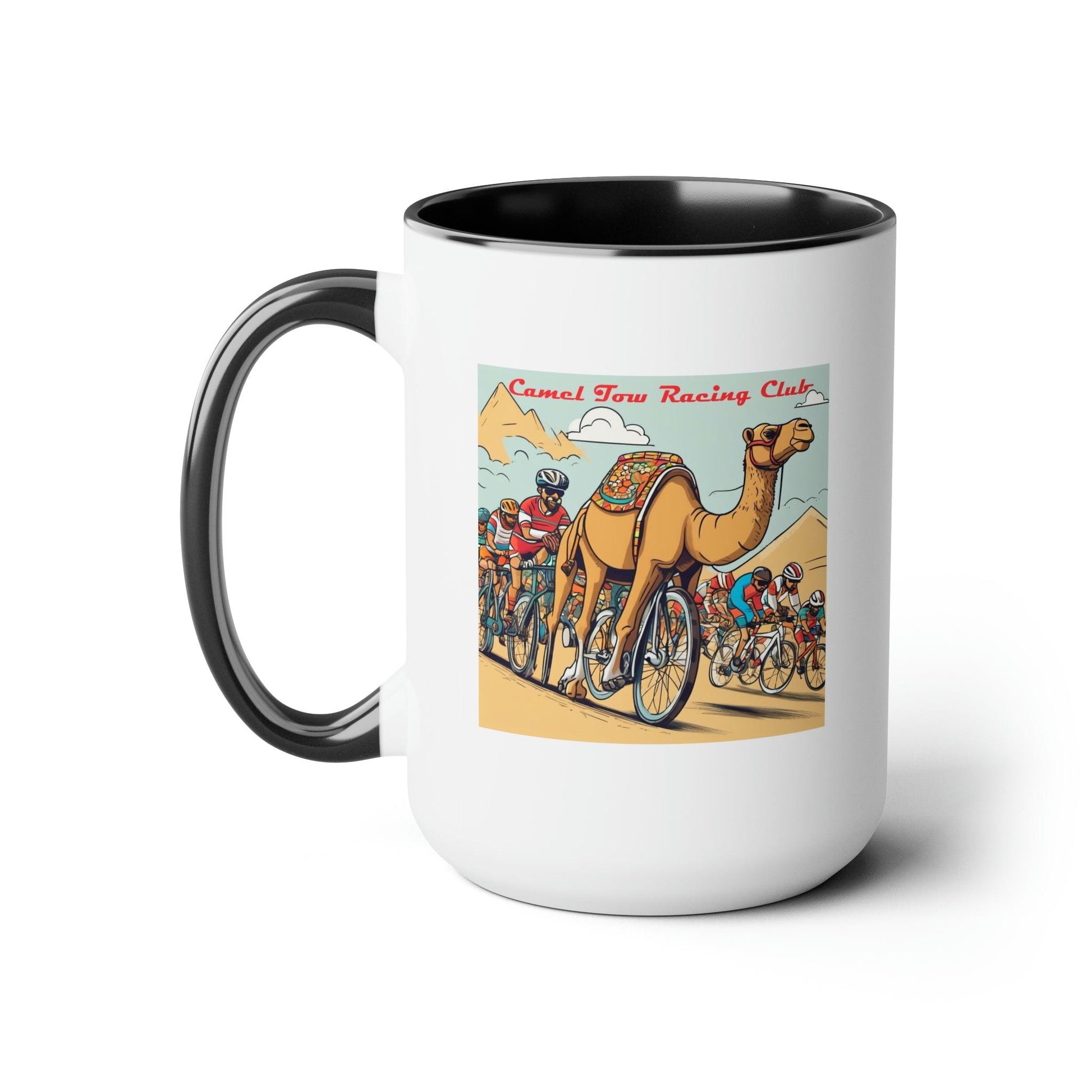 Camel Tow Racing Club Two-Tone Coffee Mugs, 15oz - Emporium WRJJ