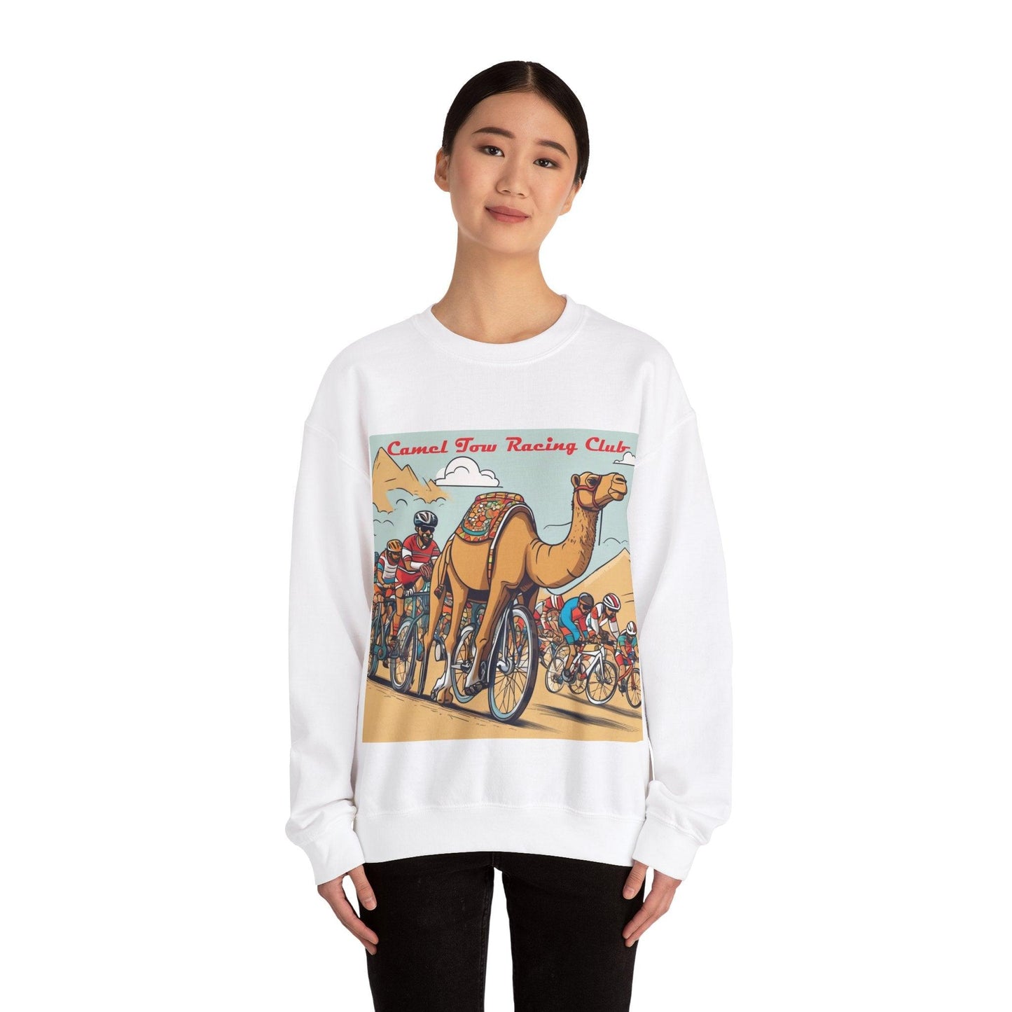 Camel Tow Racing Club Unisex Heavy Blend™ Crewneck Sweatshirt - Emporium WRJJ