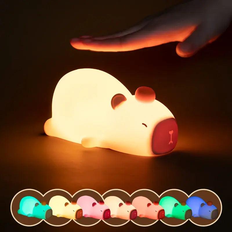 Cartoon Capybara Silicone LED Light - Emporium WRJJ