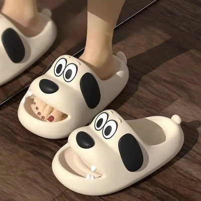 Cartoon Dog Flip Flops - Emporium WRJJ