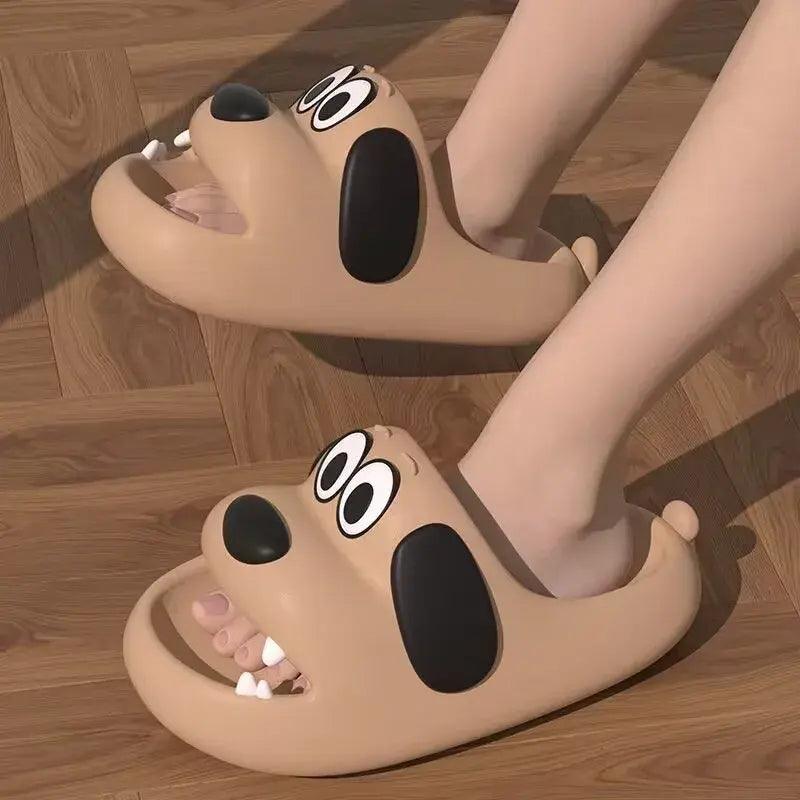 Cartoon Dog Flip Flops - Emporium WRJJ