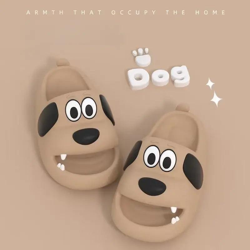 Cartoon Dog Flip Flops - Emporium WRJJ