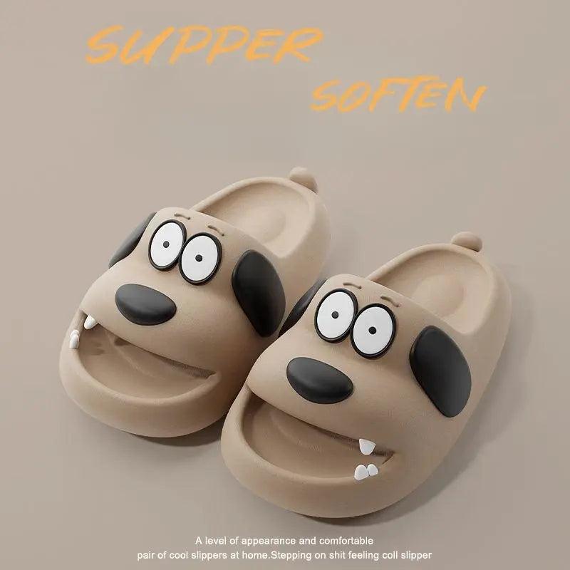 Cartoon Dog Flip Flops - Emporium WRJJ